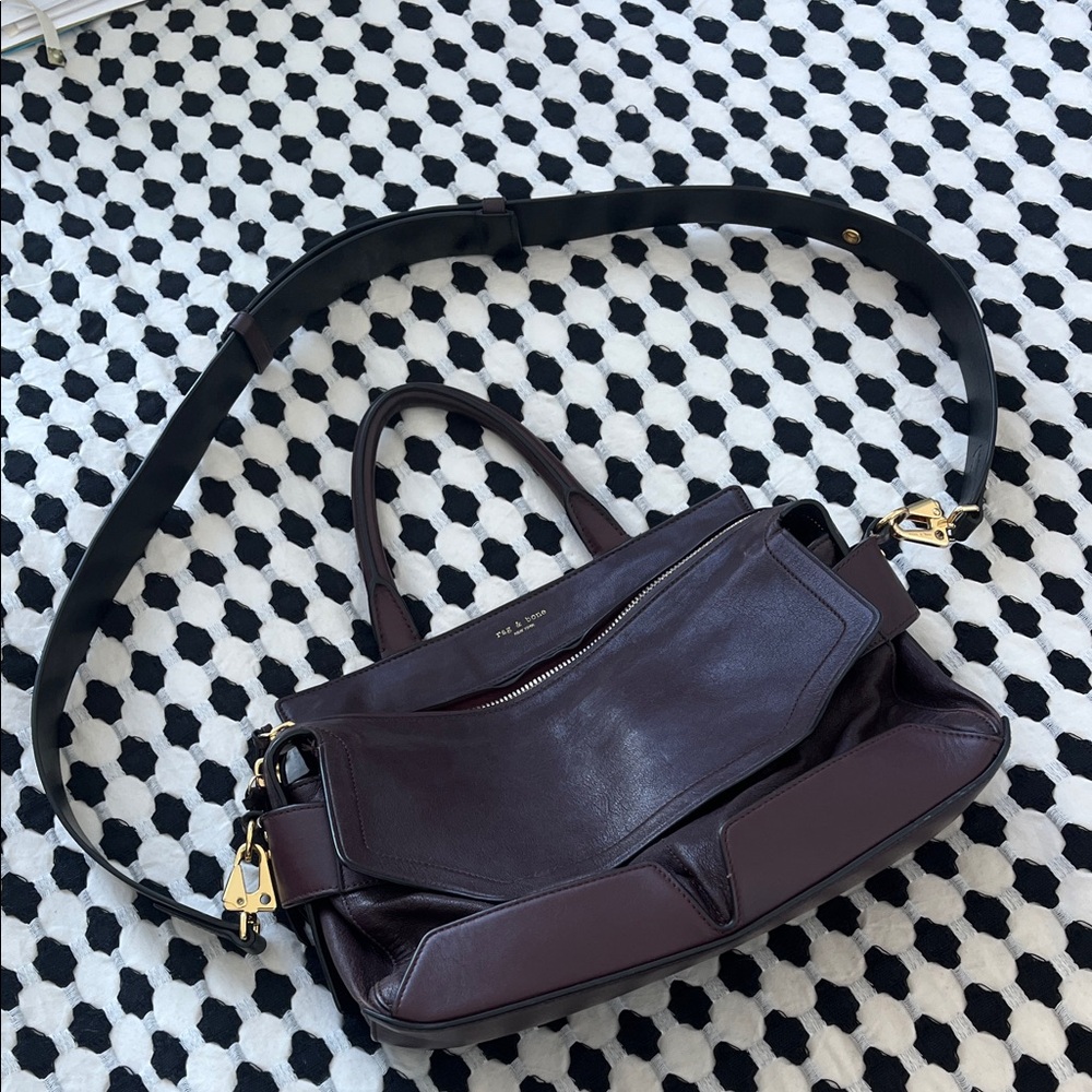 Rag & Bone Pilot Crossbody Bag in Bordeaux - Picture 3 of 16